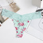 Floral Print Panties Low-waist G string Underwear Lace Seamless Thong Breathable Lace Lingerie The Clothing Company Sydney