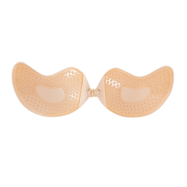 Invisible Push Up Bra Self-Adhesive Silicone Seamless Front Closure Sticky Backless Strapless Bra The Clothing Company Sydney