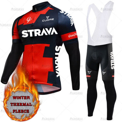 Cycling Suit Winter Bicycle Set Thermal Fleece Cycling Autumn Long Sleeve Sportswear Winter Cycling Suit The Clothing Company Sydney