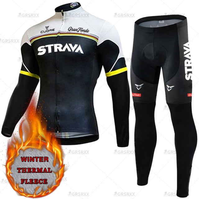 Cycling Suit Winter Bicycle Set Thermal Fleece Cycling Autumn Long Sleeve Sportswear Winter Cycling Suit The Clothing Company Sydney