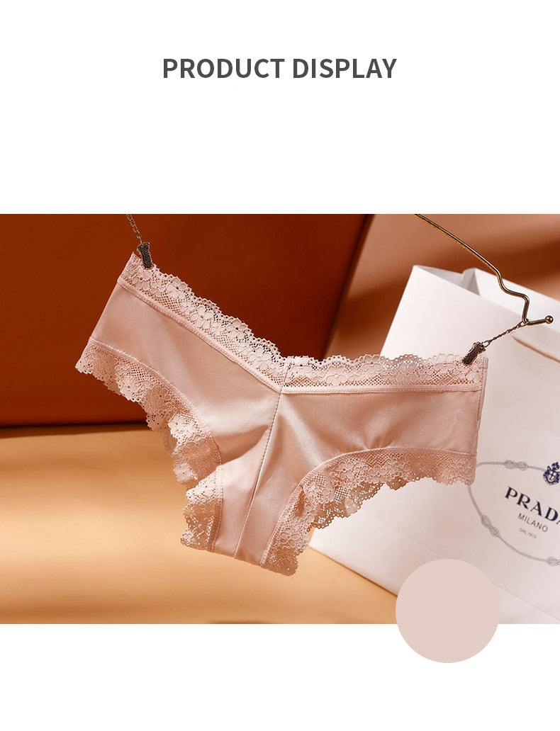 Exquisite Underwear Hollow Out Lingerie Lace Silk Satin Briefs Comfort Underpants Panties The Clothing Company Sydney