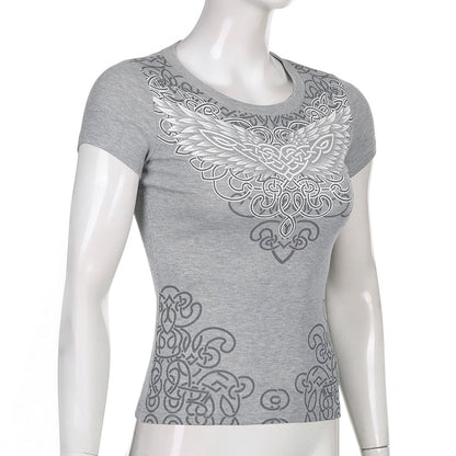 Streetwear Grunge Fairycore Y2K Print Graphic Tee T shirt Retro Dark Academia Crop Tops The Clothing Company Sydney