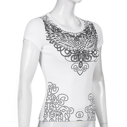 Streetwear Grunge Fairycore Y2K Print Graphic Tee T shirt Retro Dark Academia Crop Tops The Clothing Company Sydney