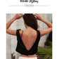 Backless Bra Triangular U-Shape Beauty Back Lingerie Dot Mesh Thin Soft Seamless Bralette The Clothing Company Sydney