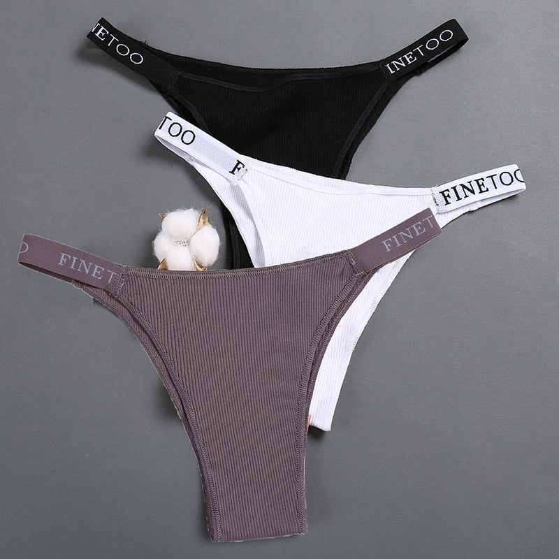 Cotton Mix Letter Waist Panties Underpants Comfortable Underwear Thong Pantys Intimates The Clothing Company Sydney