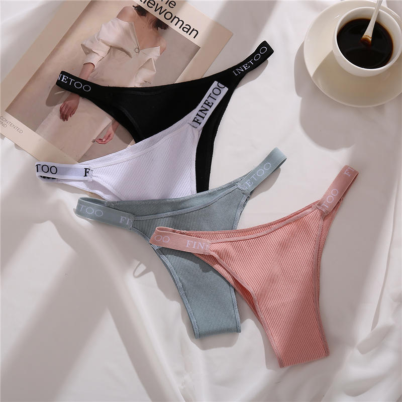 Cotton Mix Letter Waist Panties Underpants Comfortable Underwear Thong Pantys Intimates The Clothing Company Sydney