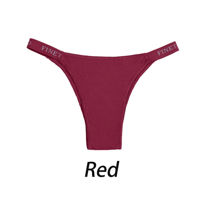 Cotton Mix Letter Waist Panties Underpants Comfortable Underwear Thong Pantys Intimates The Clothing Company Sydney