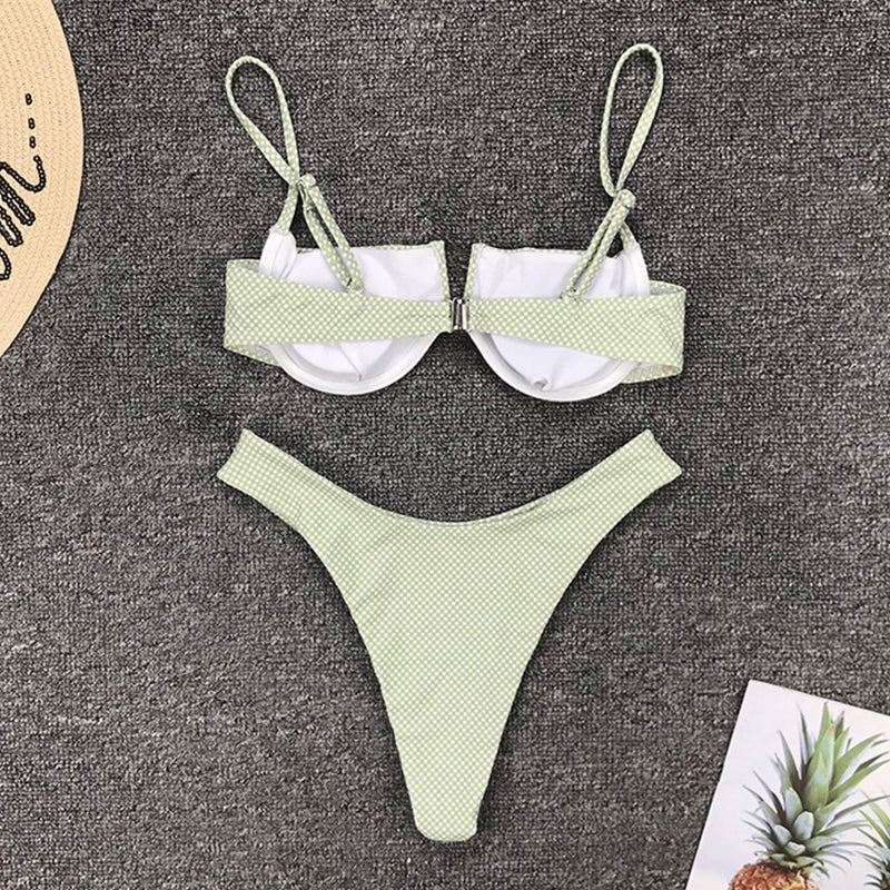 2 PieceV Neck Bikini Swimwear Swimsuit Push Up Bikini Set Brazilian Bathing Suit Beachwear Swimming Suit The Clothing Company Sydney