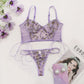 Lace Lingerie Floral Embroidery Bra Brief Sets Push Up Brassiere French Thin Cup Transparent Bralette Underwear The Clothing Company Sydney