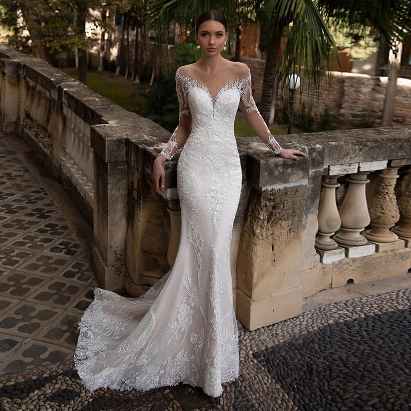 Strapless Neck Bow-knot Applique Mermaid Gown Backless Court Train Robe Wedding Dress The Clothing Company Sydney