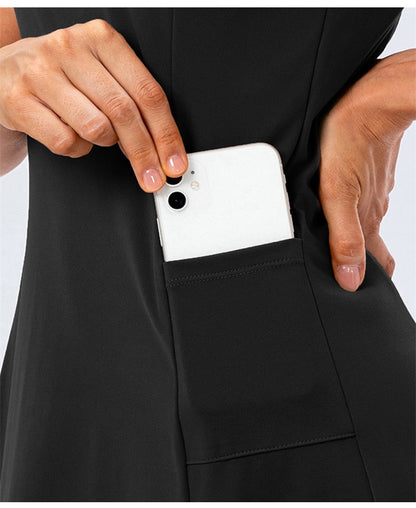 Nylon Mix Quick Dry Yoga Golf Fitness Badminton 2 Piece Set Skirt And Shorts Sportswear Tennis Dress The Clothing Company Sydney