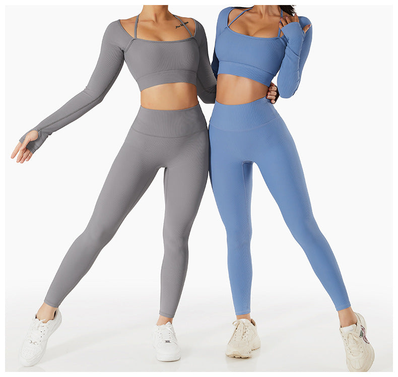 Long Sleeve Yoga With Chest Pads Quick Dry Fitness Clothes Gym Tight Sports Yoga Crop Top The Clothing Company Sydney