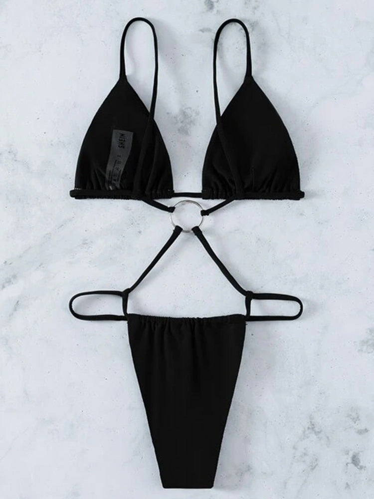 High Cut Out G String Swimwear One Piece Swimsuit Micro Thong Monokini Backless Bathing Suit Swim Wear The Clothing Company Sydney