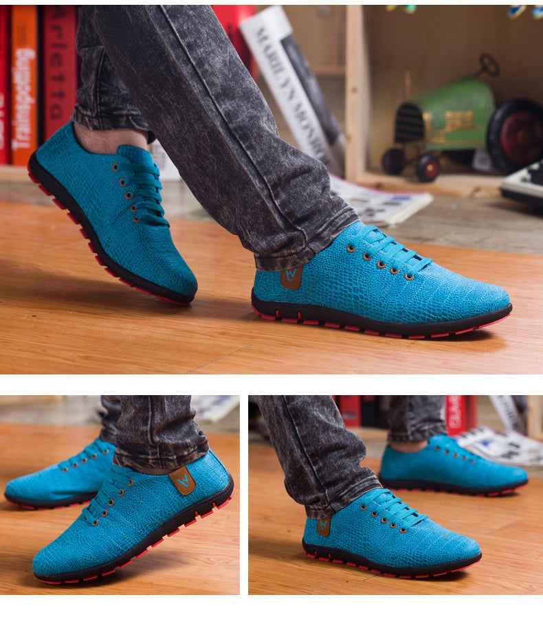 Breathable Mens Casual Low Lace-up Canvas Flat Shoes The Clothing Company Sydney