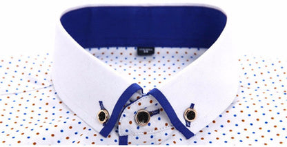 Mens Formal Business Long Sleeved Slim Fit Printed Shirt The Clothing Company Sydney