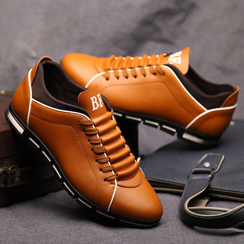 Casual Lace Up Leather Flat Loafer Shoes for Men The Clothing Company Sydney