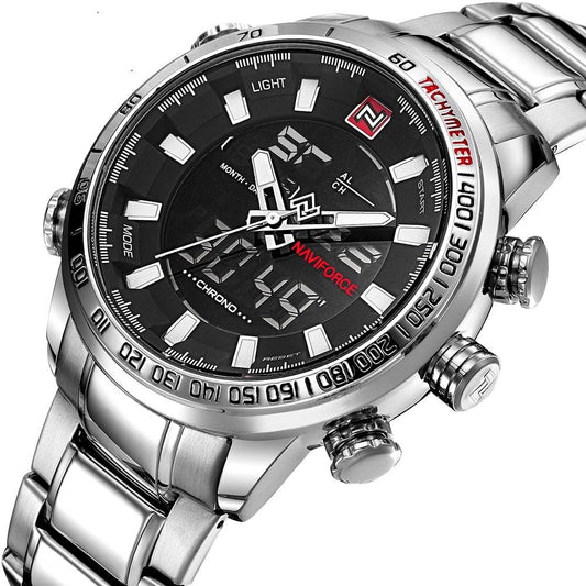 NAVIFORCE Mens Quartz Analog Watch Luxury Fashion Sport Wristwatch Waterproof Stainless Male Watches Clock Relogio Masculino The Clothing Company Sydney