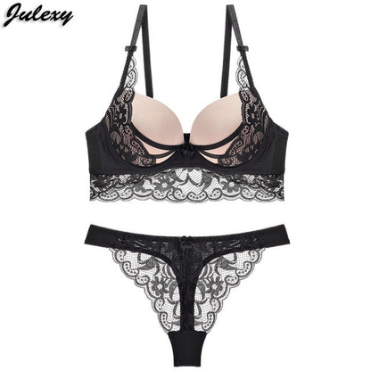 2 Piece Lace Hollow Bra and G Sting Thong Underwear Lingerie Set The Clothing Company Sydney