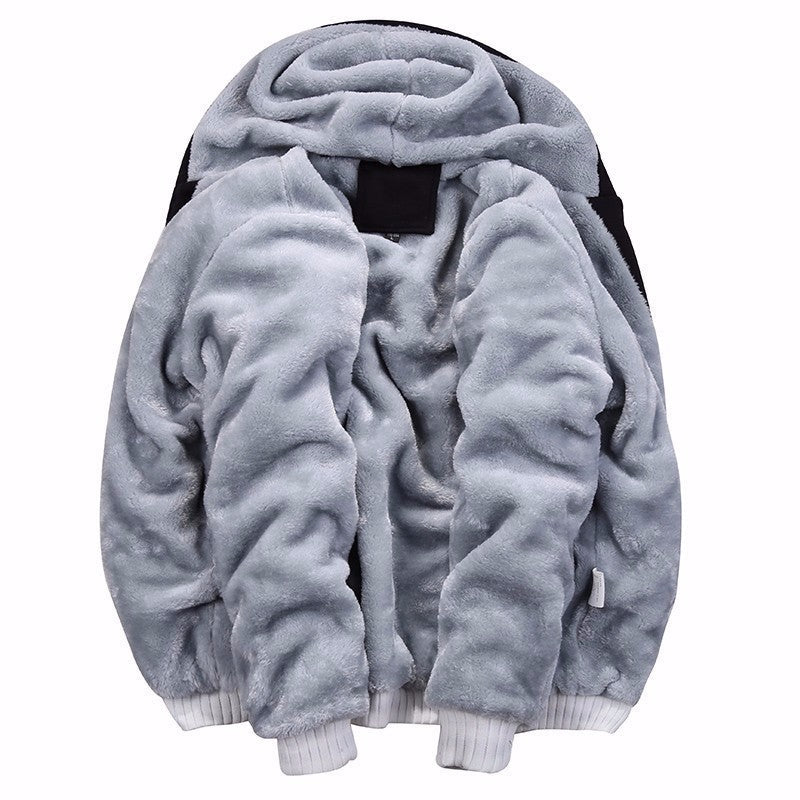 Winter Thick Warm Hooded Bomber Fleece Zipper Jacket Coat The Clothing Company Sydney