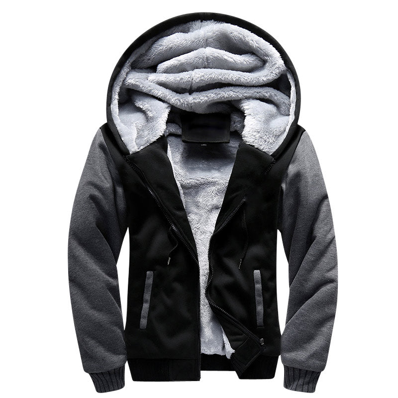 Winter Thick Warm Hooded Bomber Fleece Zipper Jacket Coat The Clothing Company Sydney