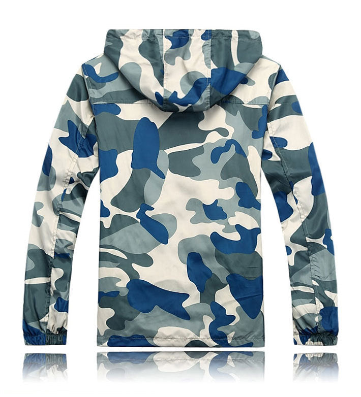 Camouflage Mens Hooded Windcheater Jacket The Clothing Company Sydney