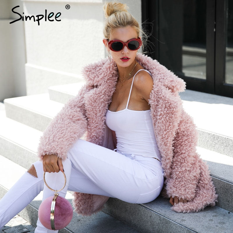 Faux Fur Trendy Streetwear Autumn Winter Jacket Coat (Plus Size) The Clothing Company Sydney