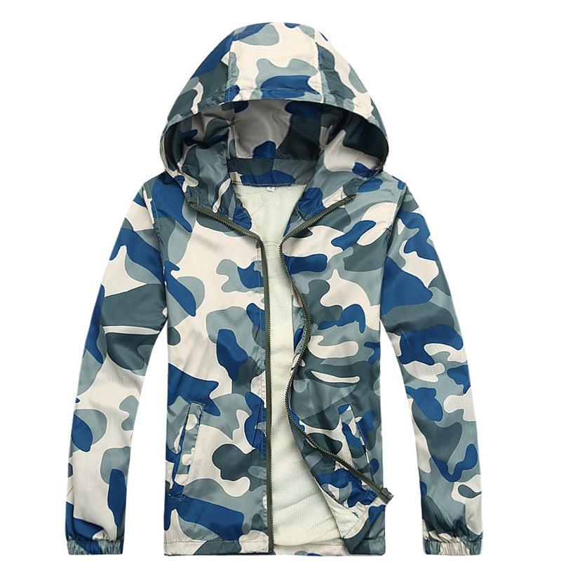 Camouflage Mens Hooded Windcheater Jacket The Clothing Company Sydney