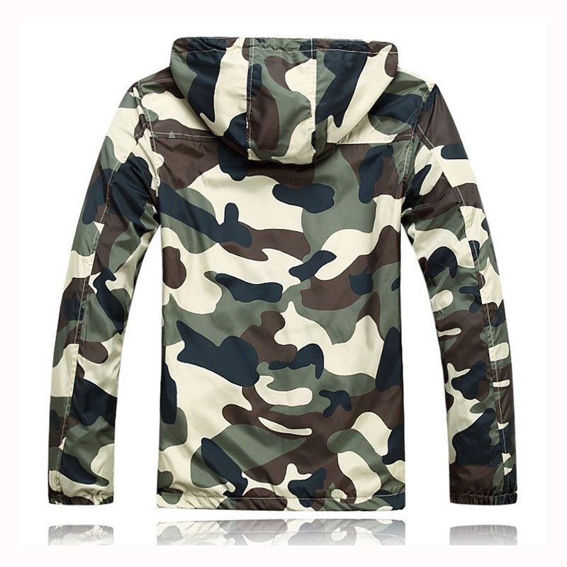 Camouflage Mens Hooded Windcheater Jacket The Clothing Company Sydney