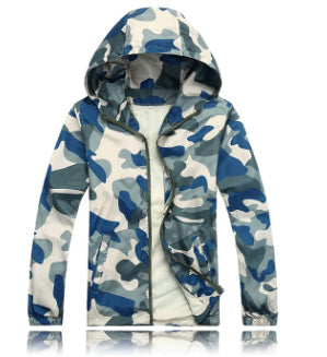 Camouflage Mens Hooded Windcheater Jacket The Clothing Company Sydney