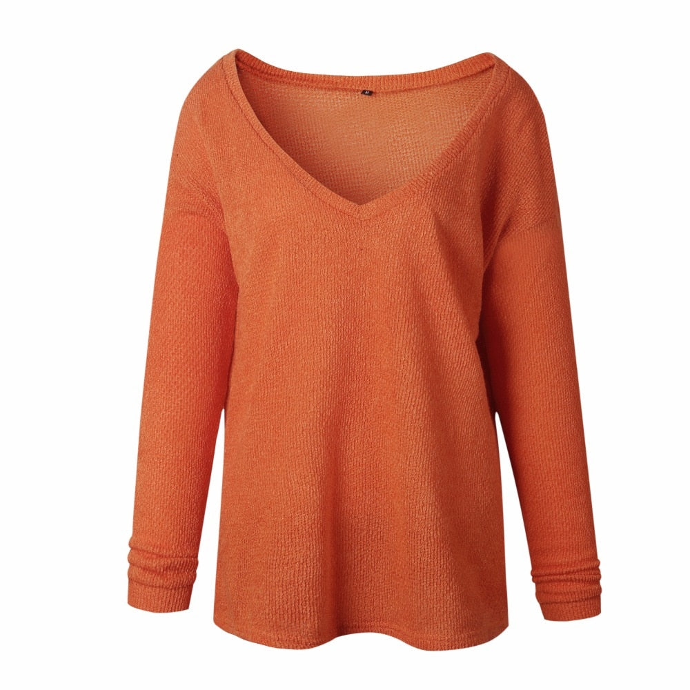 Plus Size Autumn Winter Knitting Casual Long Sleeve Loose Sweater The Clothing Company Sydney