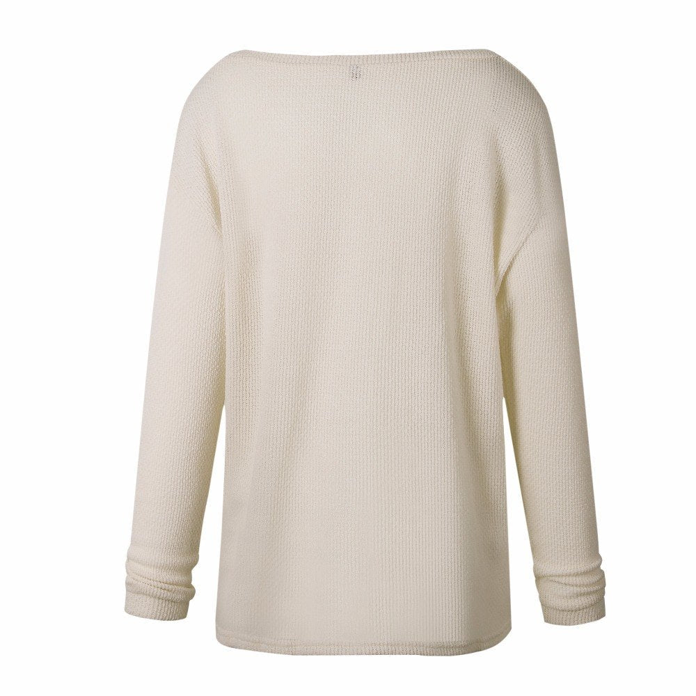 Plus Size Autumn Winter Knitting Casual Long Sleeve Loose Sweater The Clothing Company Sydney