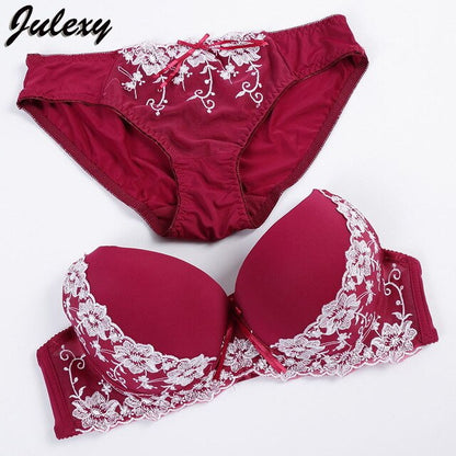 2 Piece Lace Embroidery Bra Brief Intimate Cotton Underwear Panties Set The Clothing Company Sydney