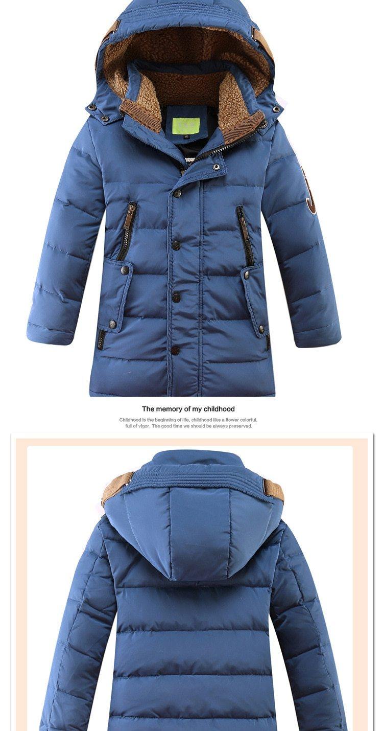Children's Winter Duck Down Padded Big Boys Warm Winter Down Coat Thickening Outerwear Jacket The Clothing Company Sydney