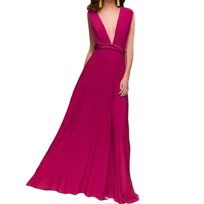 Bridesmaid Formal Multi Way Wrap Convertible Infinity Hollow Out Party Bandage Maxi Dress The Clothing Company Sydney