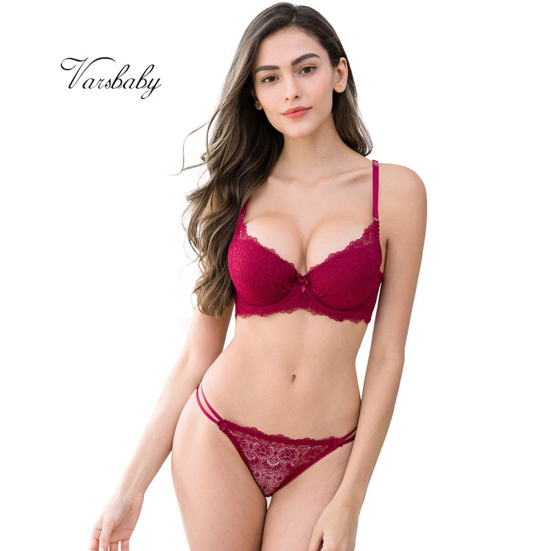 deep v bra lace push up sexy bra sets suit The Clothing Company Sydney