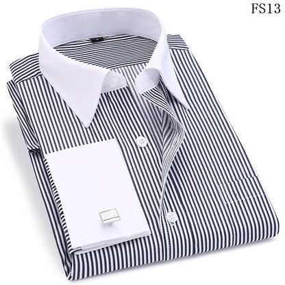 French Cufflinks  Long Sleeve Casual Slim Fit French Cuff Dress Shirts For Men The Clothing Company Sydney