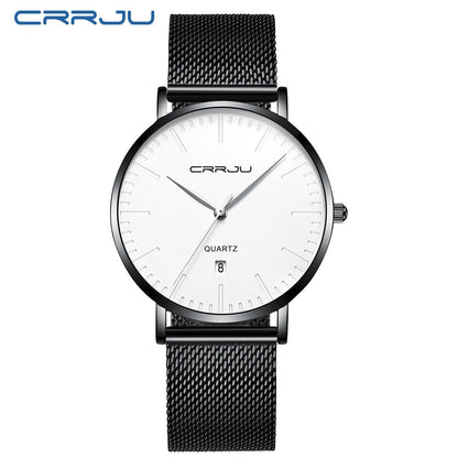 Men's Luxury Blue Waterproof Ultra Thin Date Simple Casual Quartz Watch The Clothing Company Sydney